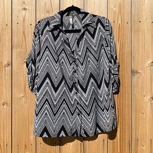 Take 50% OFF- Perception Women’s Blouse, Size-1X